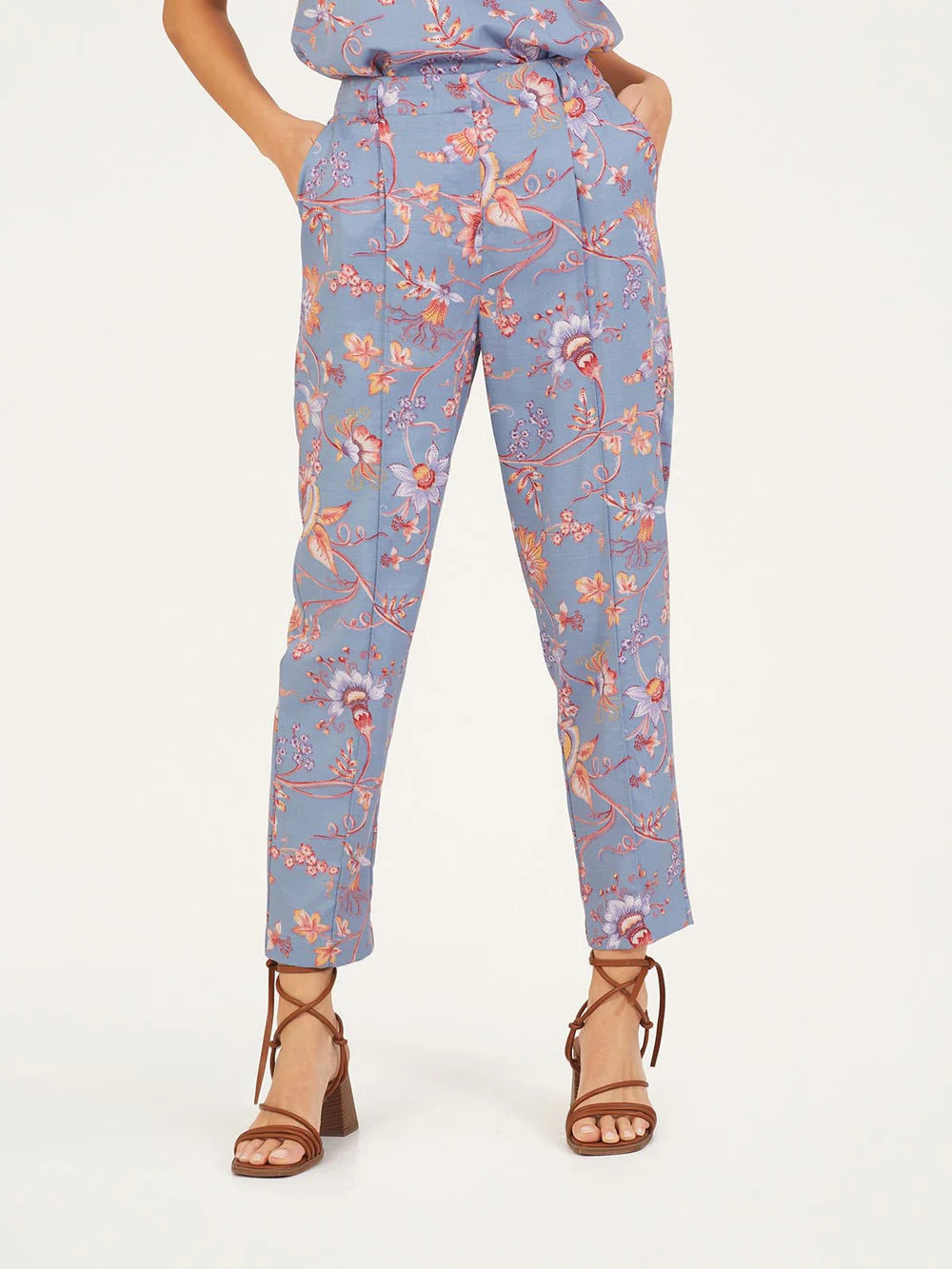 Spring Floral Tencel Pant