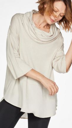 Carole Bamboo Jersey Drape Top