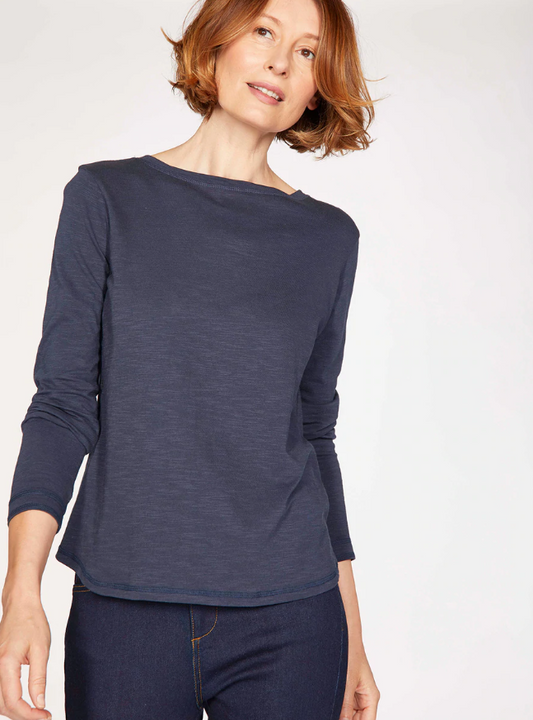 Navy - Fairtrade GOTS Organic Cotton L/S TEE